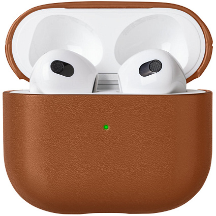 Чехол для наушников Native Union Leather Case для AirPods (Gen 3), коричневый Фото 1