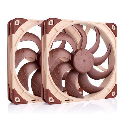Комплект кулеров Noctua NF-A14x25 G2 PWM Sx2-PP, 140 мм, коричневый Фото 1