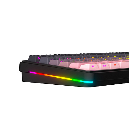 Беспроводная клавиатура CyberLynx RX75, Panda Silent Switch, розовый Фото 9