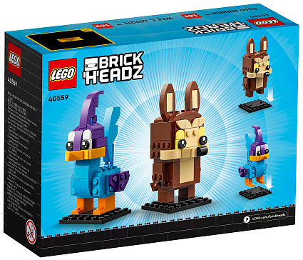 Конструктор LEGO BrickHeadz 40559 Road Runner и Wile E. Coyote Фото 5