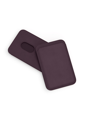 Картхолдер VLP из экокожи с MagSafe, марсала Фото 2