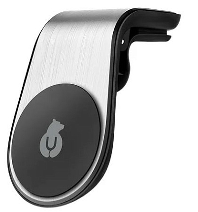 Автомобильный держатель uBear Unit Air Vent Magnetic Car Mount, серебристый Фото 1