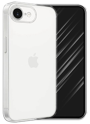 Чехол силиконовый для iPhone 16e, прозрачный Фото 2