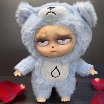 Коллекционная фигурка Grumpipi Sleepless Blind Box, Plush + Mini Keychain (Sleepless Series) Фото 10