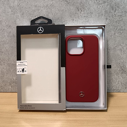 Чехол для смартфона Mercedes Liquid silicone для iPhone 13 Pro, красный Фото 3