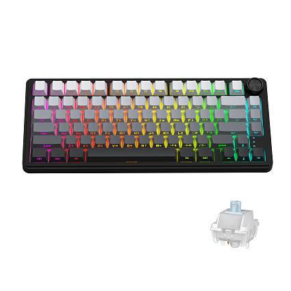 Беспроводная клавиатура CyberLynx RX75, Flow Blue Switch, серый Фото 7