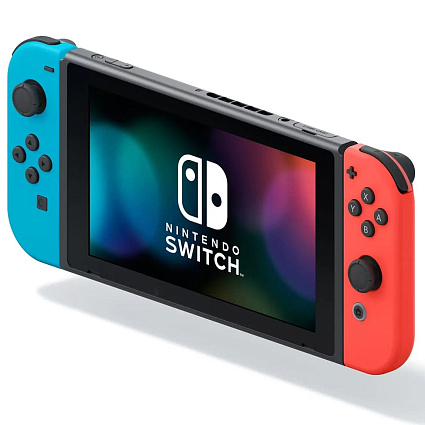 Игровая приставка Nintendo Switch 32 ГБ, неоновый синий/неоновый красный Фото 3