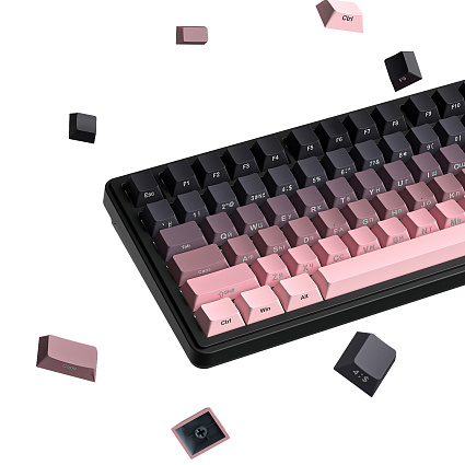 Беспроводная клавиатура CyberLynx RX75, Panda Silent Switch, розовый Фото 22