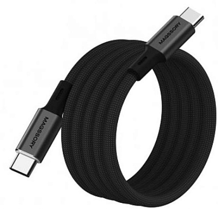Кабель Magssory CBL001 60W USB-C, 1,2м, черный Фото 1