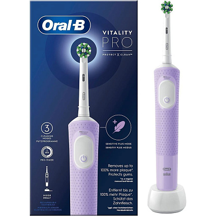 Электрическая зубная щетка Oral-B Vitality Pro, фиолетовый, Фото 1