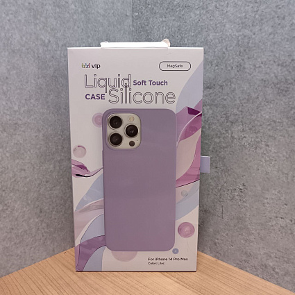 Чехол vlp Silicone case with MagSafe для iPhone 14 Pro Max, сиреневый Фото 2