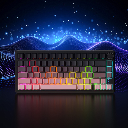Беспроводная клавиатура CyberLynx RX75, Panda Silent Switch, розовый Фото 4