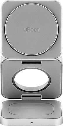 Беспроводное зарядное устройство uBear Balance, серебро WL09SL31-ADM Фото 5